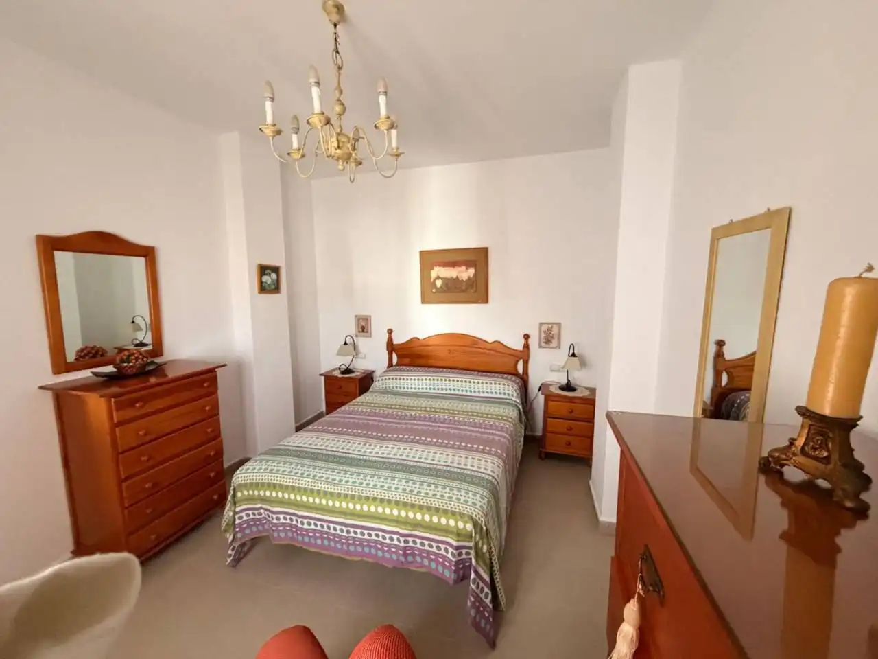 Schlafzimmer von Wohnung zum Verkauf in Chiclana de la Frontera mit Klimaanlage, Terrasse und Abstellraum