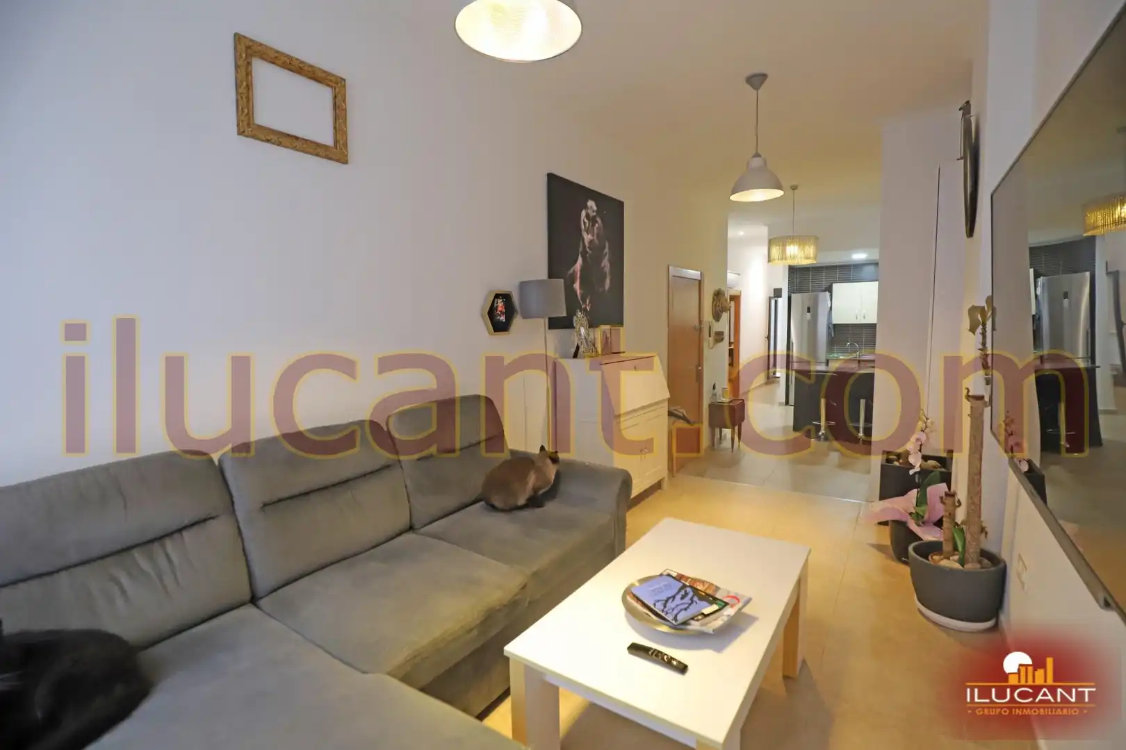 Sala d'estar de Pis en venda en Alicante / Alacant amb Aire condicionat i Calefacció