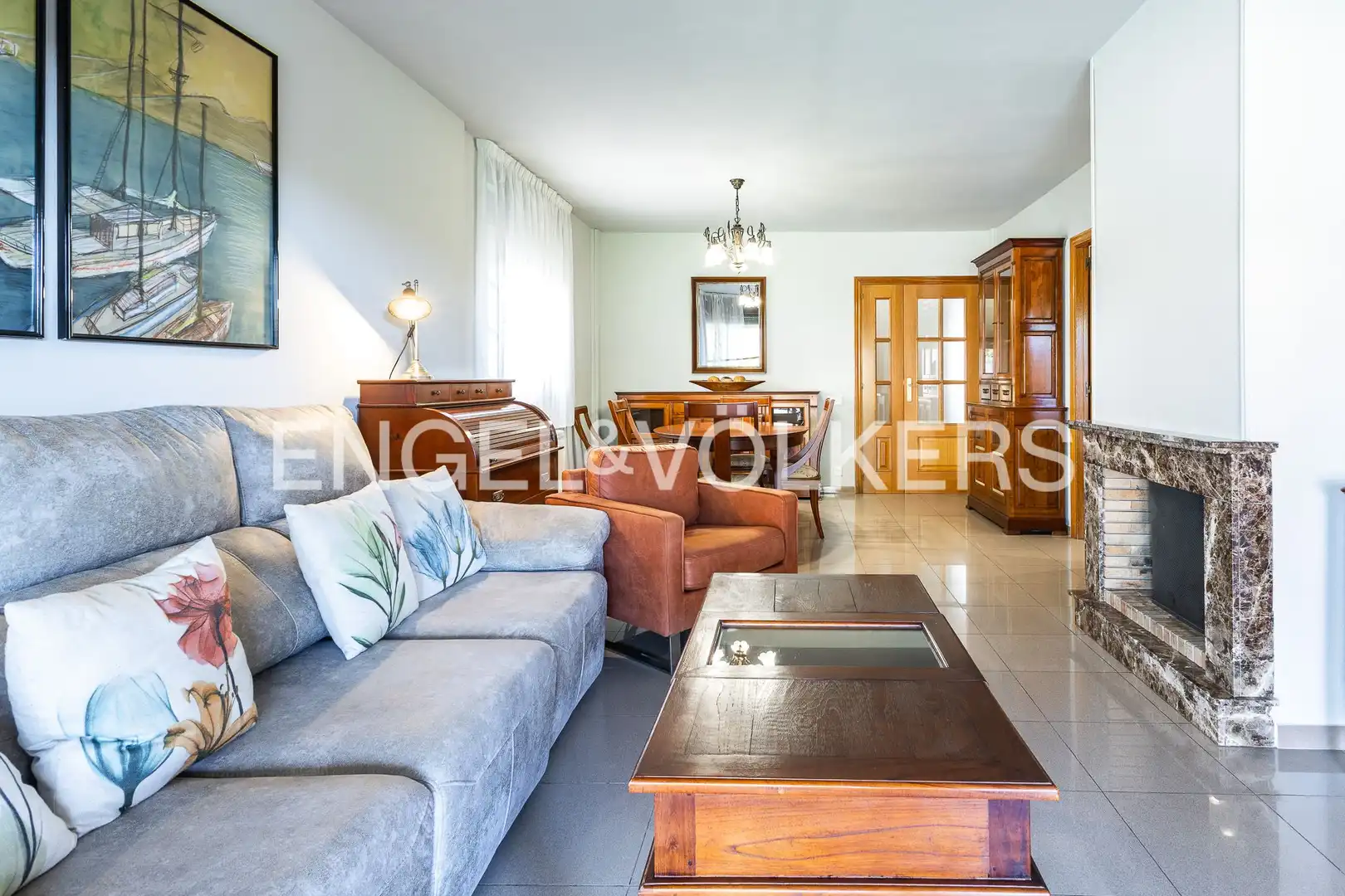 Sala de estar de Casa o chalet de alquiler en Sant Vicenç de Montalt con Calefacción, Jardín privado y Piscina
