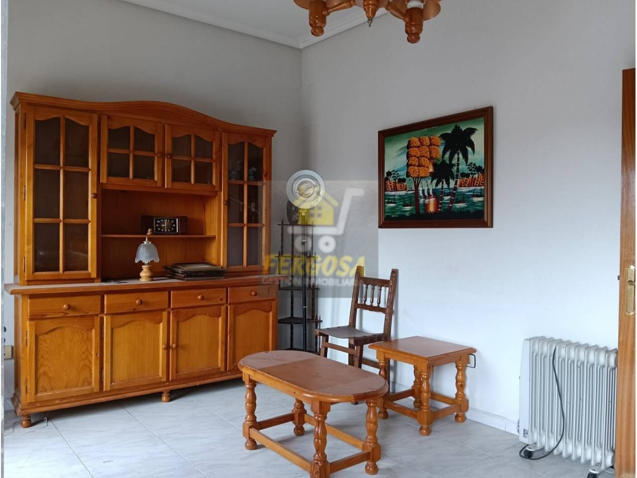 Sala de estar de Piso en venta en Nombela con Terraza y Amueblado