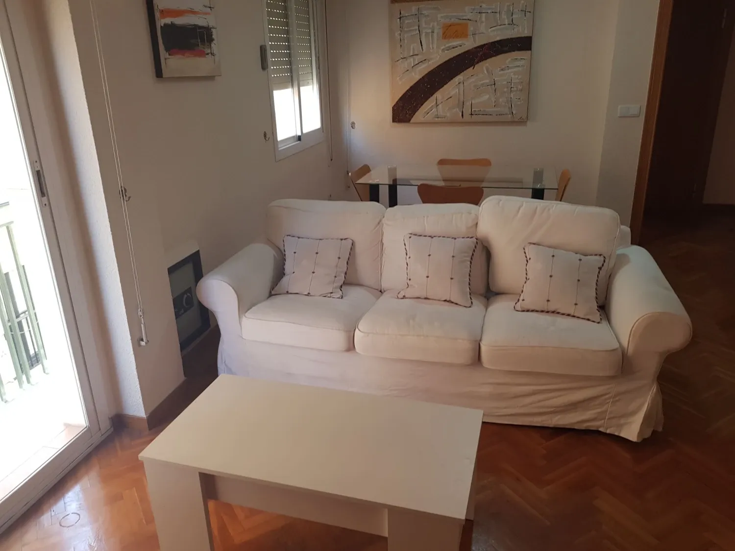 Sala d'estar de Pis en venda en  Murcia Capital amb Rentadora i Balcó