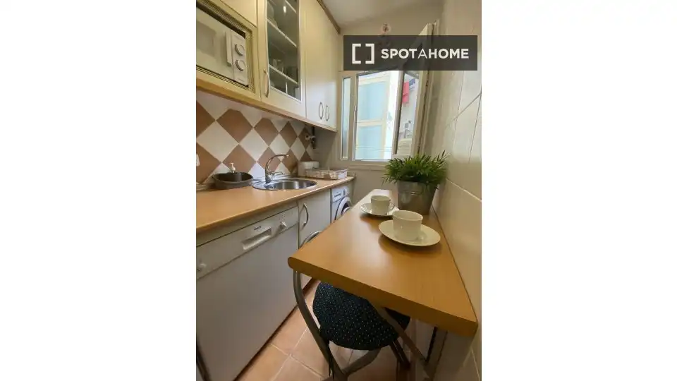 Cocina de Piso de alquiler en Madrid con Aire acondicionado, Calefacción y Amueblado