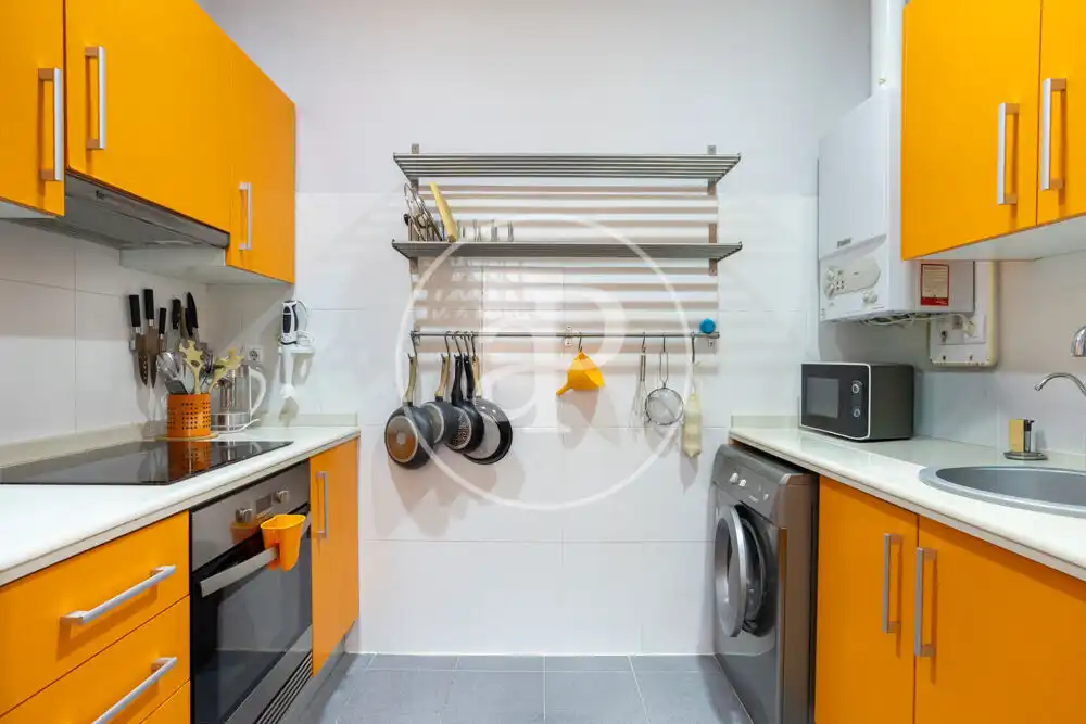 Küche von Wohnung zur Miete in Valencia mit Klimaanlage, Heizung und Möbliert