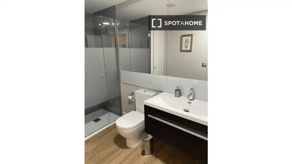 Bany de Apartament per a compartir en Las Palmas de Gran Canaria amb Aire condicionat, Terrassa i Moblat