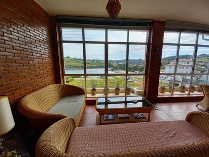 Living room of Flat for sale in Castrillón  with Terrace and Furnished