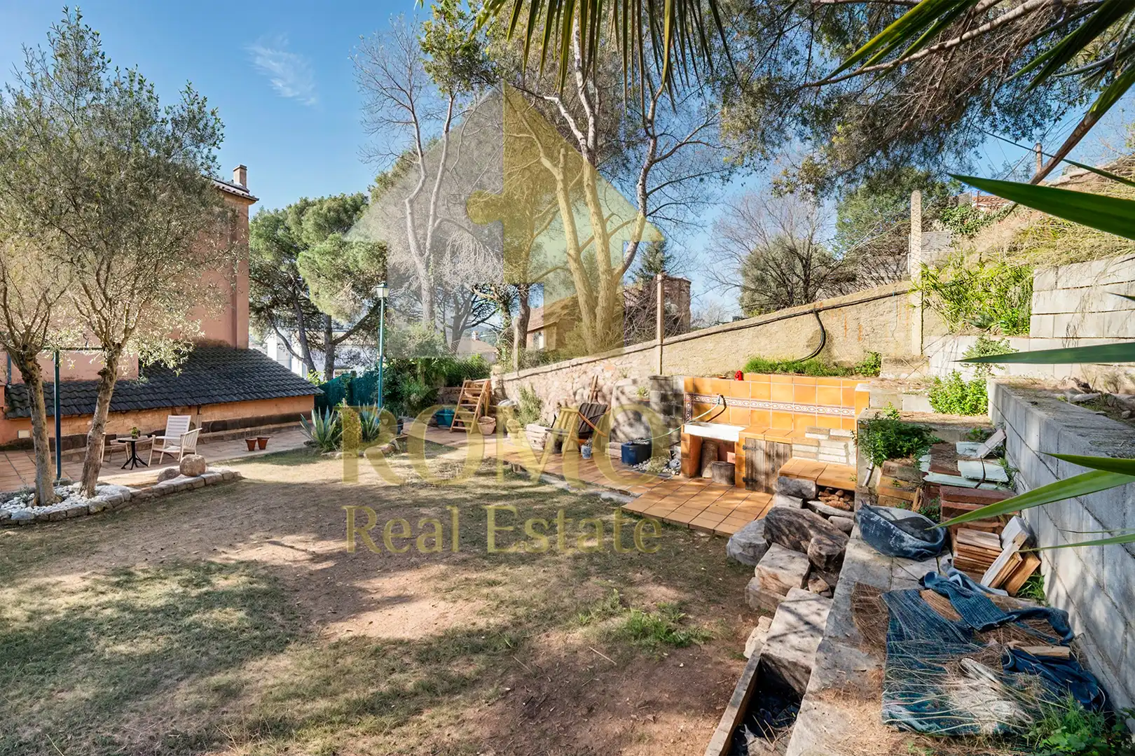 Jardín de Casa adosada en venta en Sant Fost de Campsentelles con Calefacción, Jardín privado y Terraza