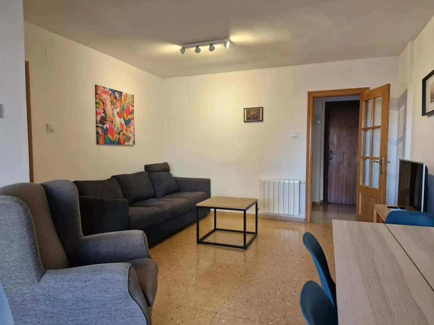Sala d'estar de Pis de lloguer en Valencia amb Aire condicionat, Calefacció i Terrassa