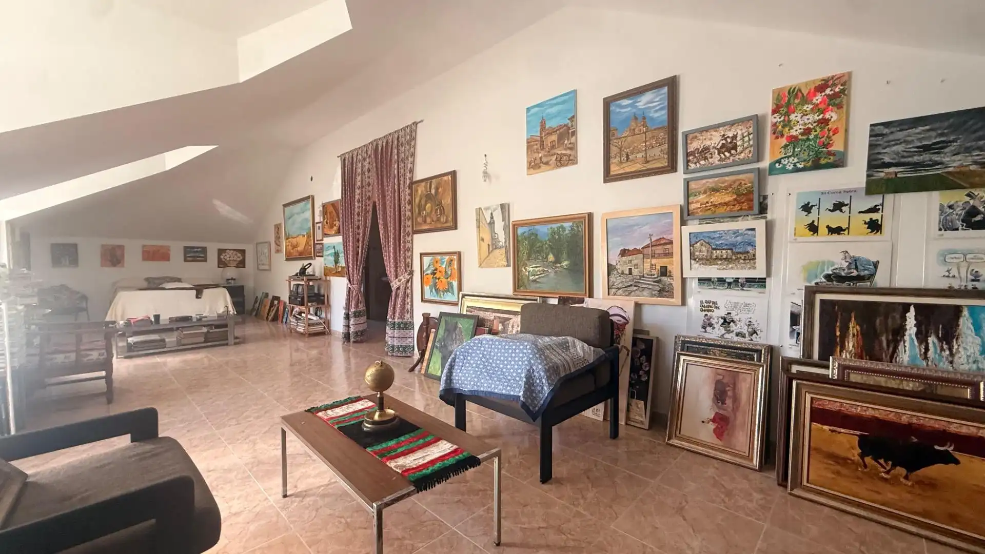 Sala de estar de Casa o chalet en venta en Leiro con Jardín privado, Terraza y Trastero