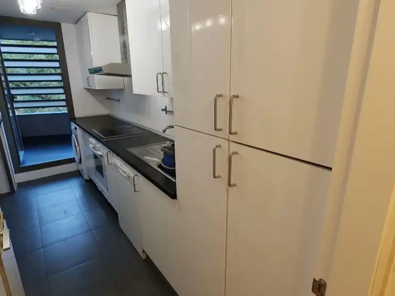 Kitchen of Flat for rent in Madrid  with Air Conditioner, Heating and Private garden