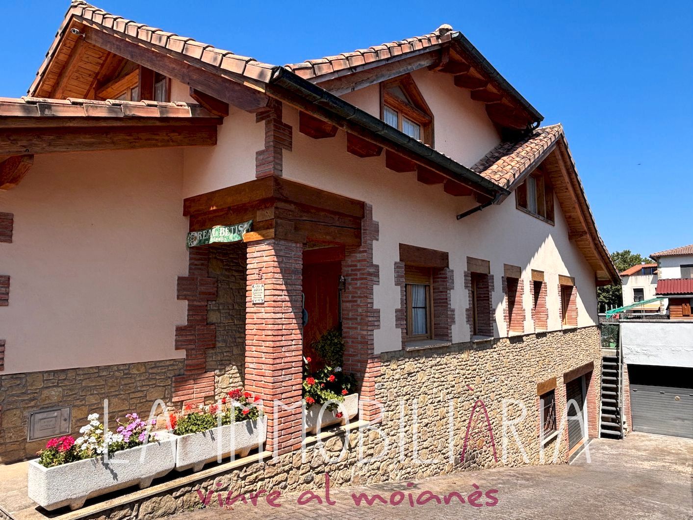 Vista exterior de Casa o chalet en venta en Castellterçol con Calefacción, Jardín privado y Piscina