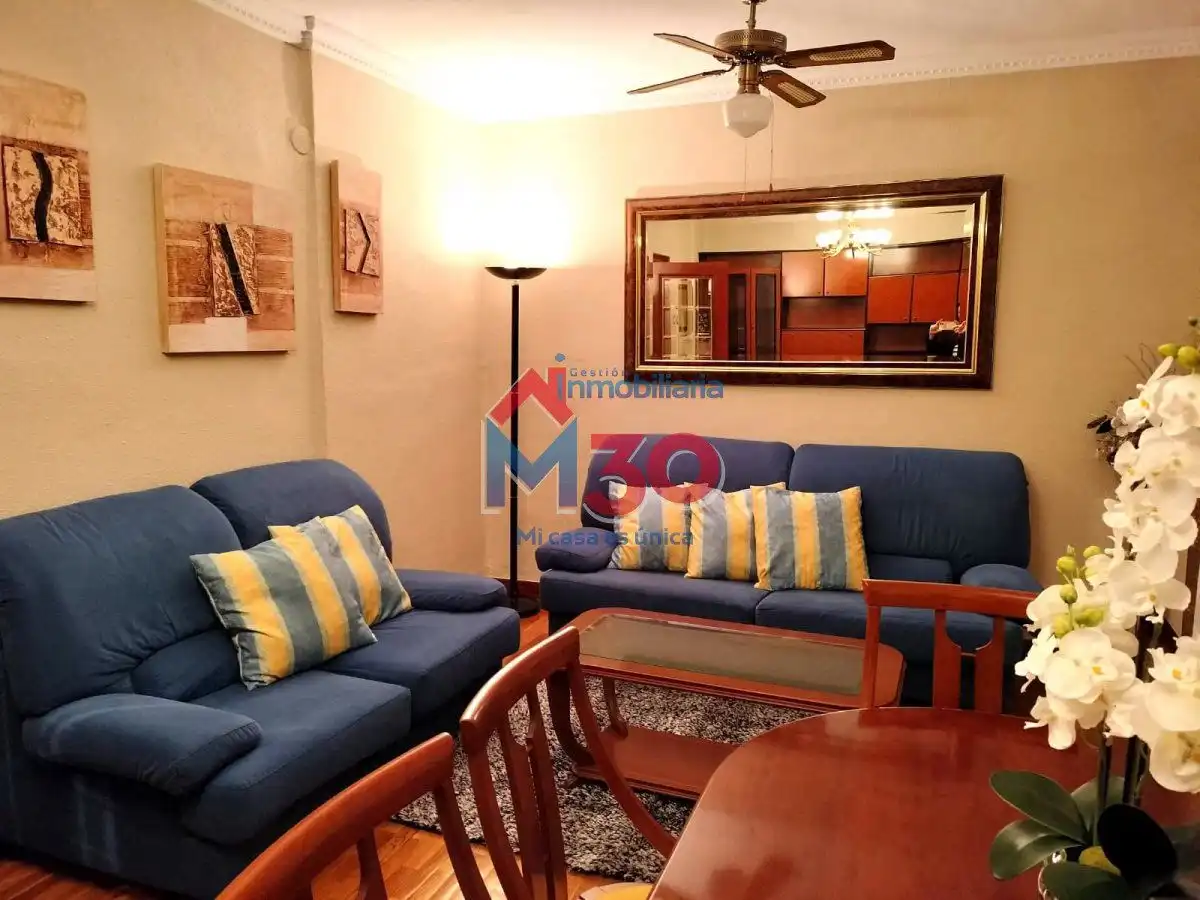 Sala d'estar de Apartament en venda en Miranda de Ebro amb Calefacció, Parquet i Moblat