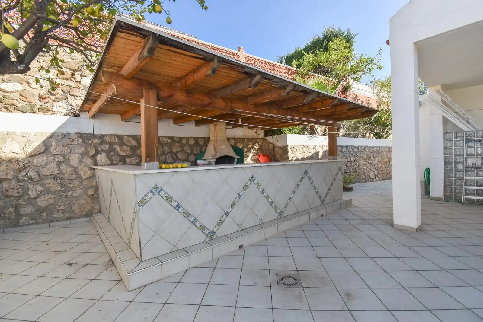 Terraza de Casa o chalet de alquiler en Rincón de la Victoria con Aire acondicionado, Calefacción y Jardín privado