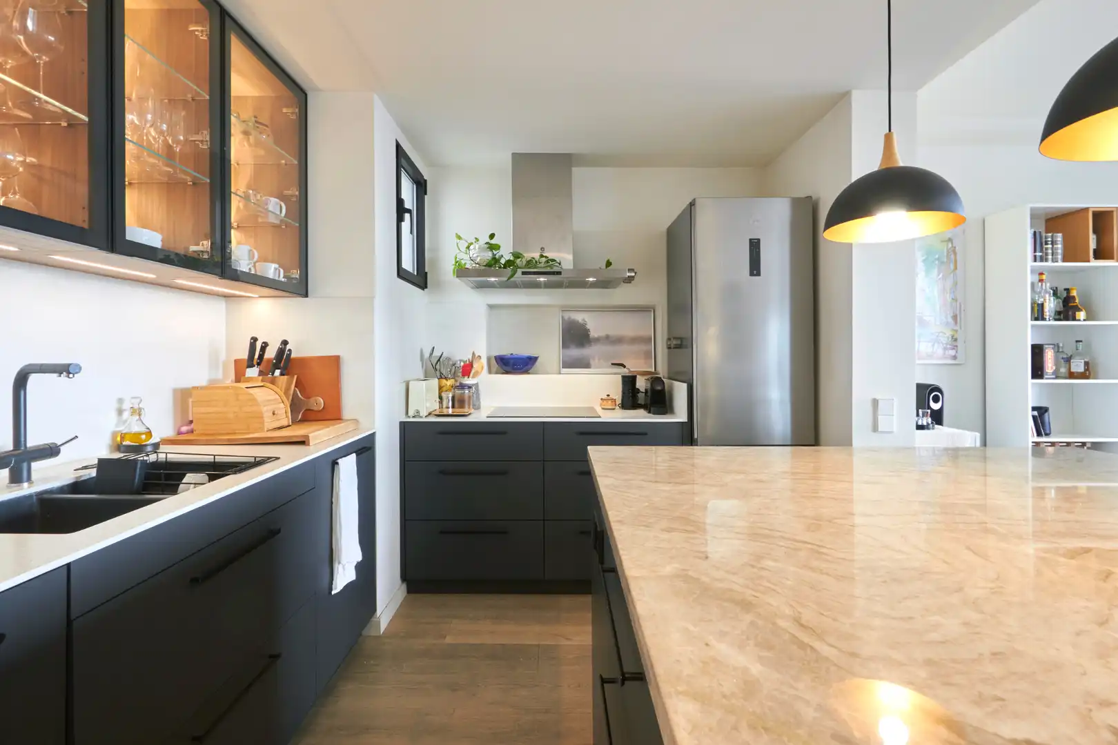 Küche von Wohnung zum Verkauf in Barcelona mit Klimaanlage, Heizung und Parkett