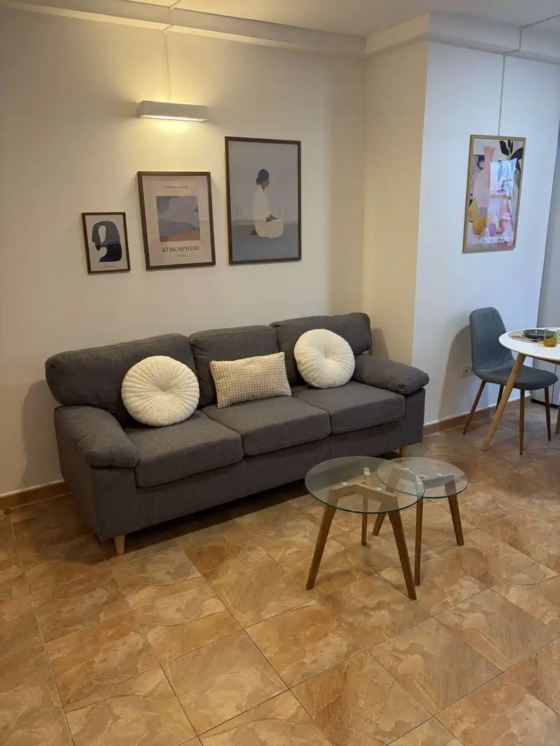 Wohnzimmer von Wohnungen zur untervermieten in Las Palmas de Gran Canaria mit Klimaanlage, Terrasse und Möbliert