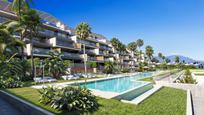 Vista exterior de Àtic en venda en Manilva amb Aire condicionat, Terrassa i Piscina