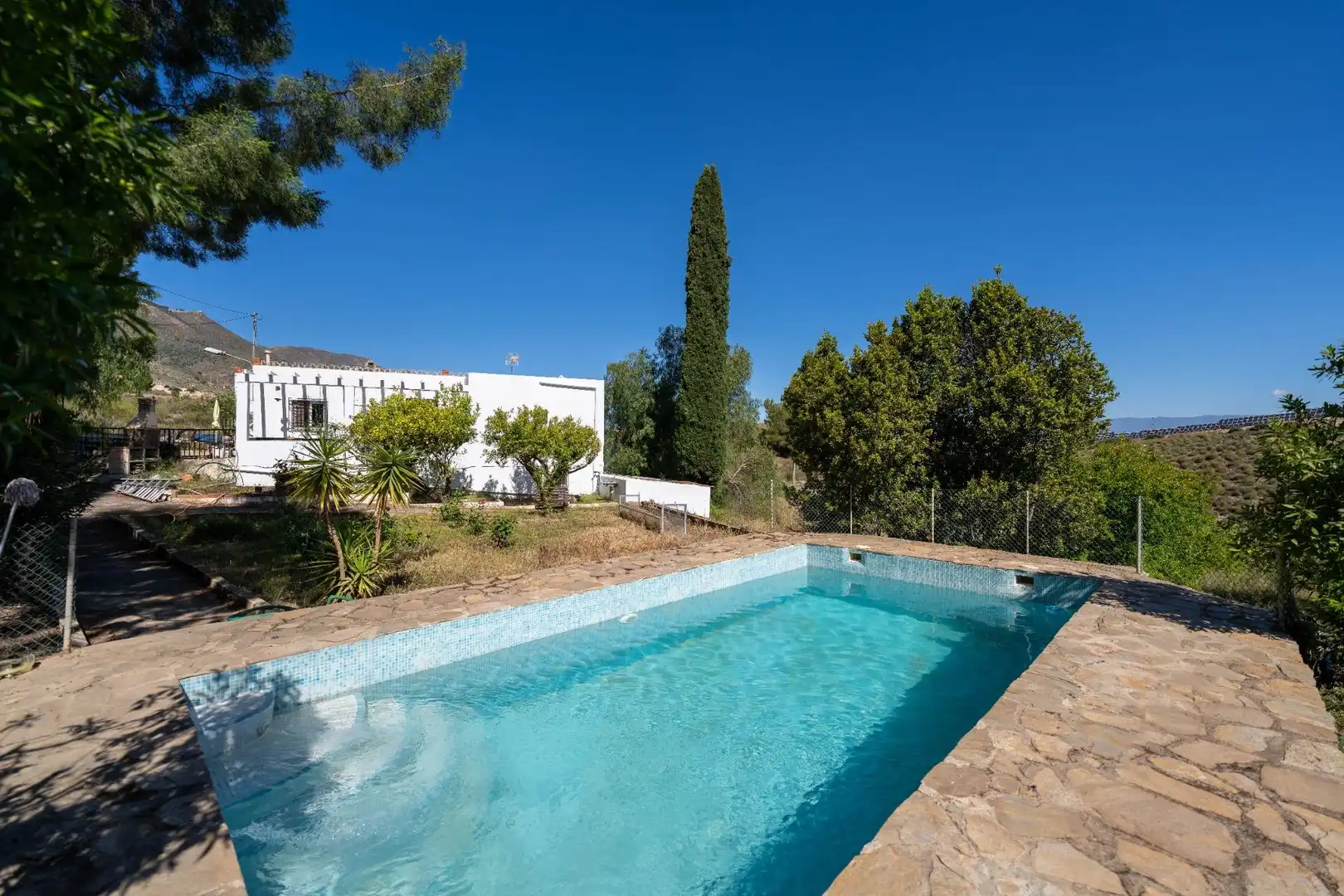 Piscina de Finca rústica en venta en Alicún con Jardín privado, Terraza y Piscina