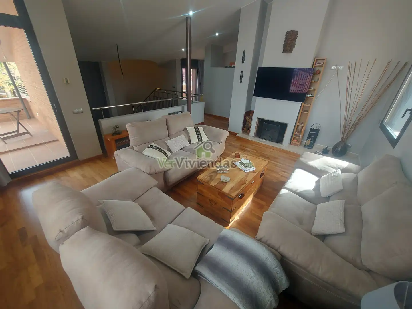 Sala d'estar de Casa o xalet en venda en Piera amb Aire condicionat, Calefacció i Jardí privat