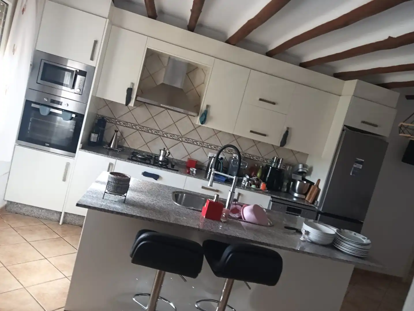 Cocina de Finca rústica en venta en Cuevas del Campo con Jardín privado, Parquet y Terraza