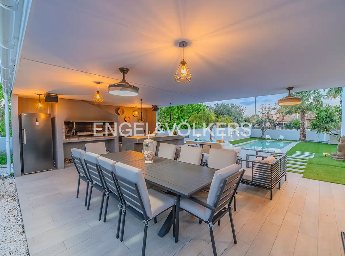 Terraza de Casa o chalet en venta en Mutxamel con Aire acondicionado, Calefacción y Jardín privado