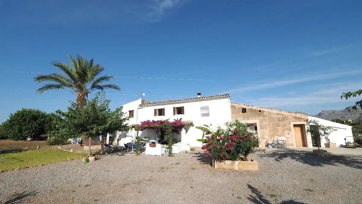 Vista exterior de Finca rústica en venta en Pollença con Calefacción, Jardín privado y Terraza