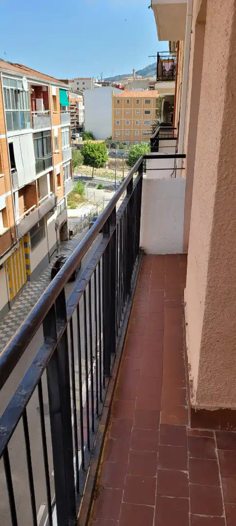 Terraza de Piso de alquiler en Cuenca con Calefacción, Parquet y Amueblado