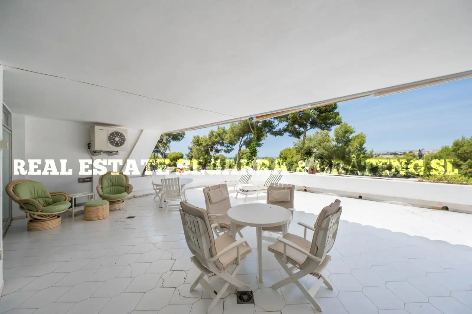 Terrassa de Apartament en venda en Mijas amb Aire condicionat, Terrassa i Moblat
