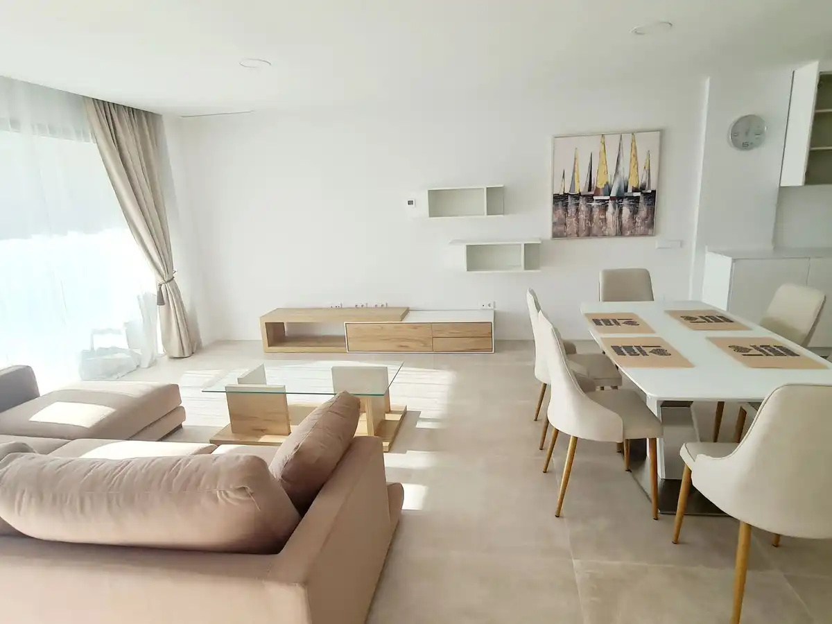 Living room of Detached homes for rent in Mijas  with Air Conditioner, Private garden and Swimming Pool
