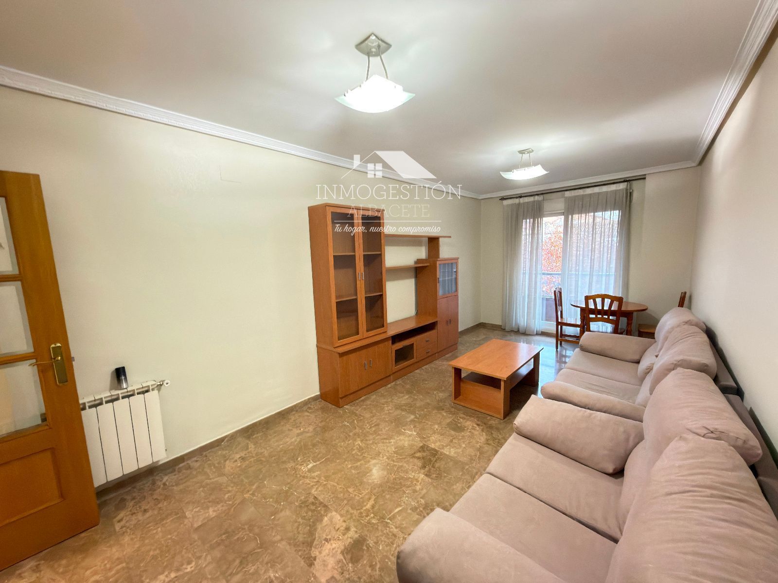 Living room of Flat for sale in  Albacete Capital  with Heating, Terrace and Storage room