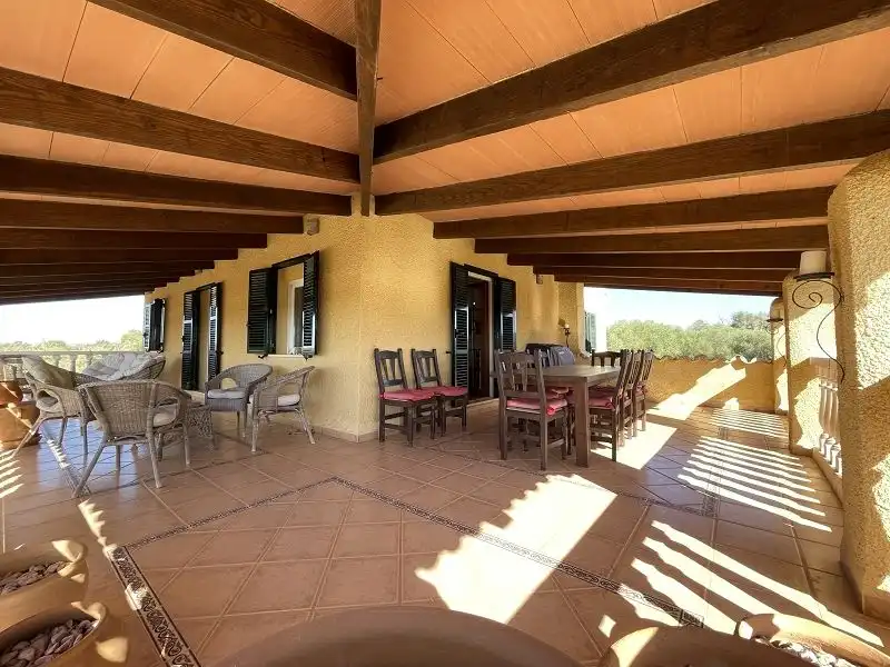 Terraza de Finca rústica en venta en Llucmajor con Aire acondicionado, Calefacción y Jardín privado