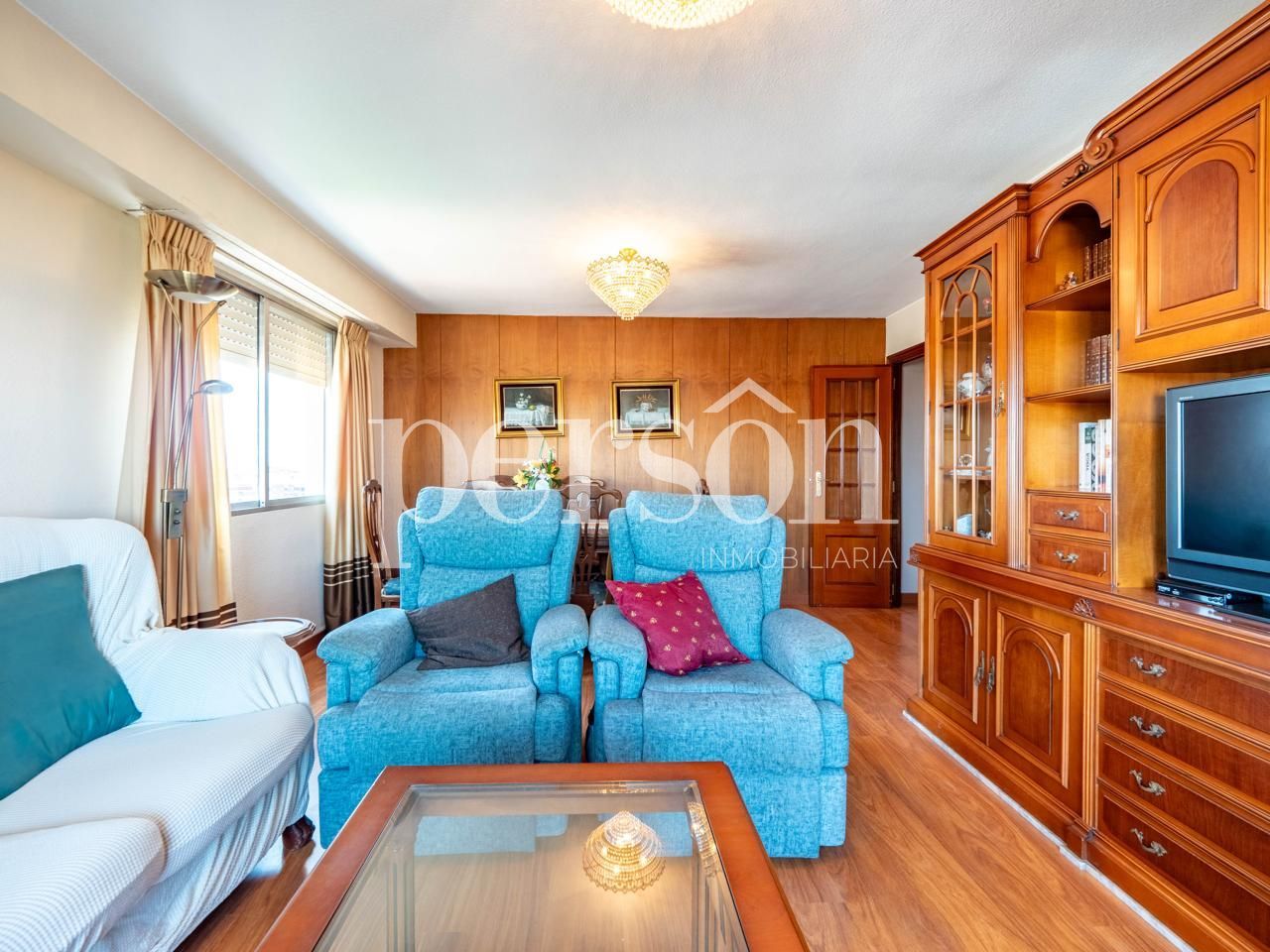 Living room of Flat for sale in  Valencia Capital  with Air Conditioner, Terrace and Storage room