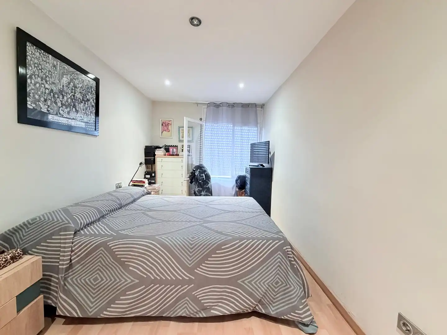 Schlafzimmer von Wohnung zum Verkauf in Terrassa mit Parkett und Terrasse