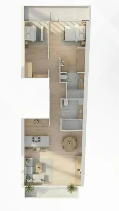 Habitación de Dúplex en venta en Ferrol con Calefacción, Terraza y Horno