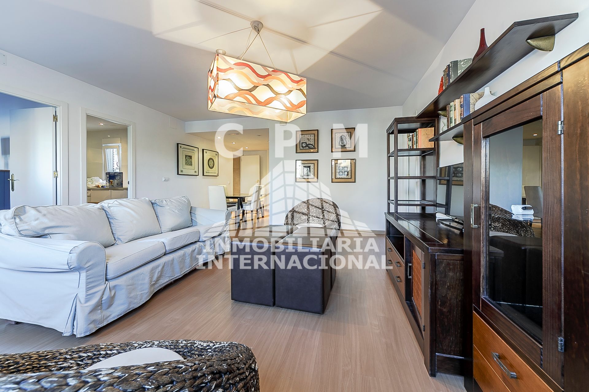Living room of Flat to rent in  Madrid Capital  with Air Conditioner, Heating and Furnished
