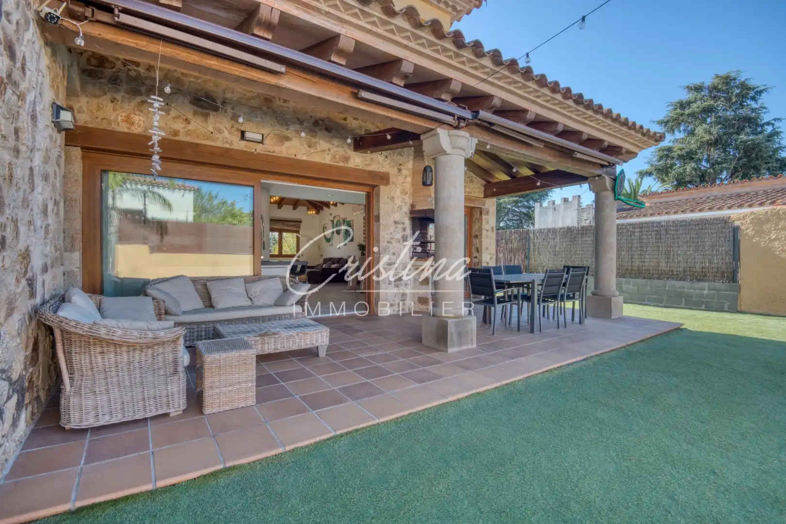 Terrassa de Casa o xalet en venda en Santa Cristina d'Aro amb Calefacció, Jardí privat i Terrassa