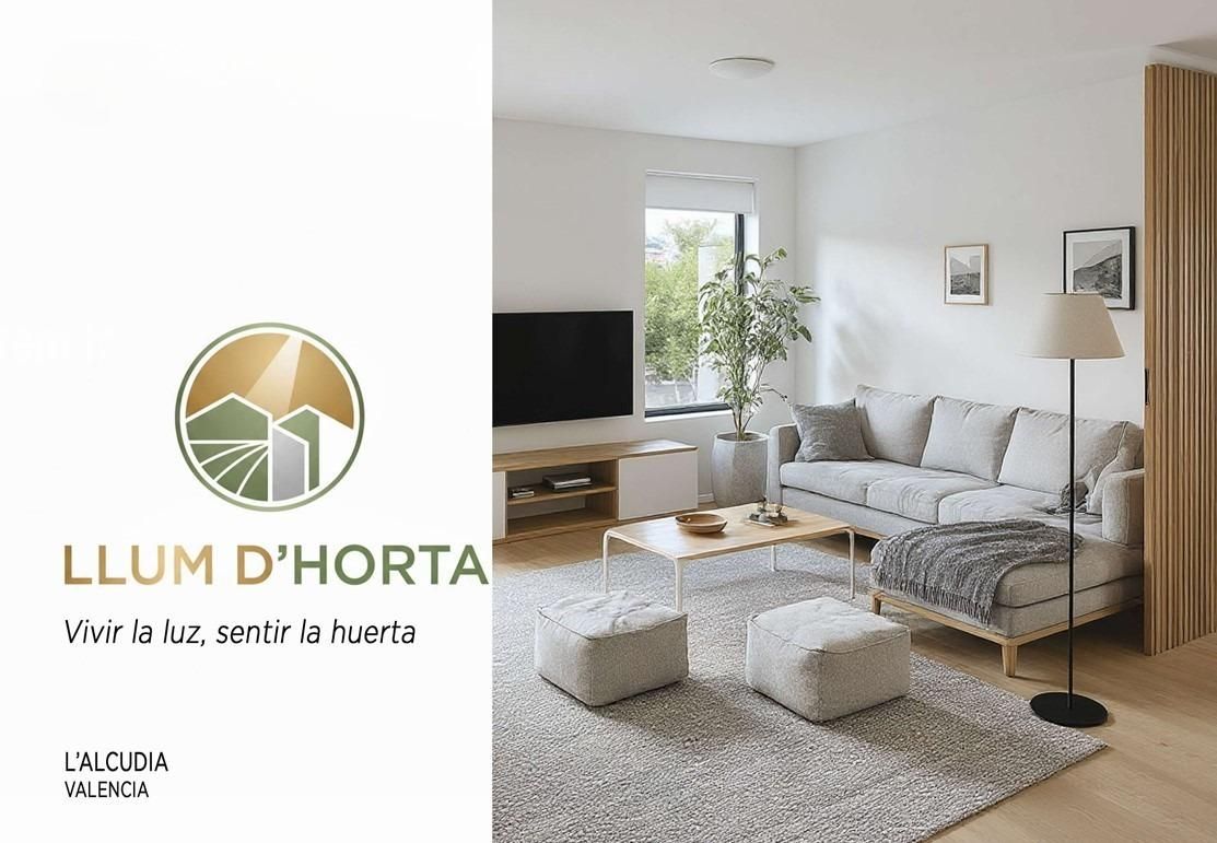 Sala d'estar de Àtic en venda en L'Alcúdia amb Aire condicionat, Calefacció i Terrassa