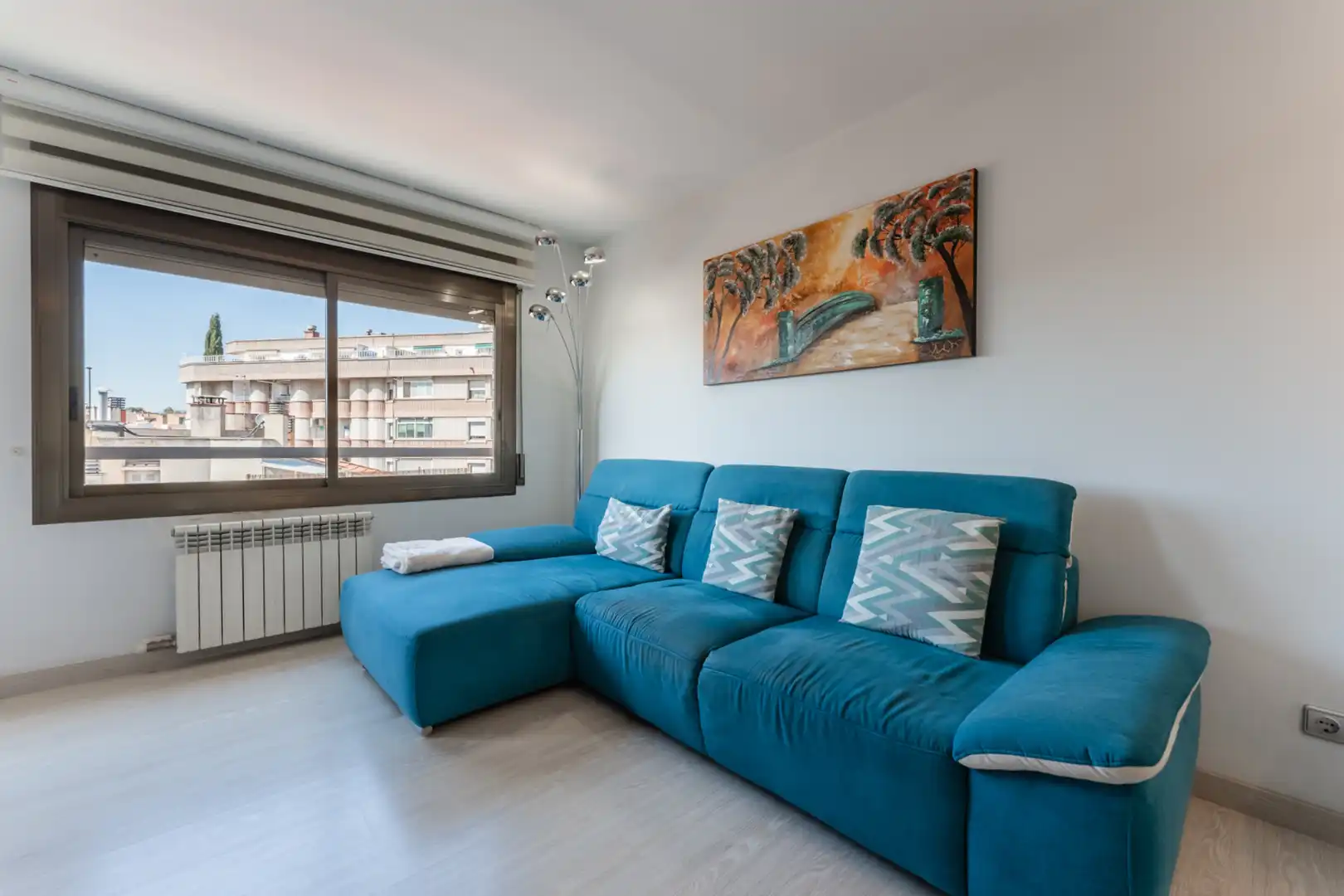 Living room of Flat for sale in Mollet del Vallès  with Air Conditioner and Balcony
