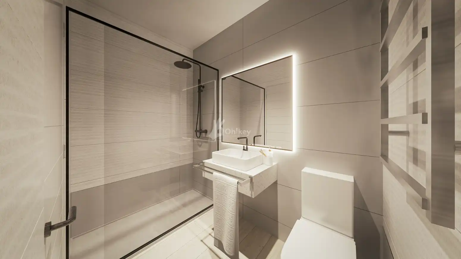 Badezimmer von Wohnung zum Verkauf in Getafe mit Klimaanlage, Heizung und Abstellraum