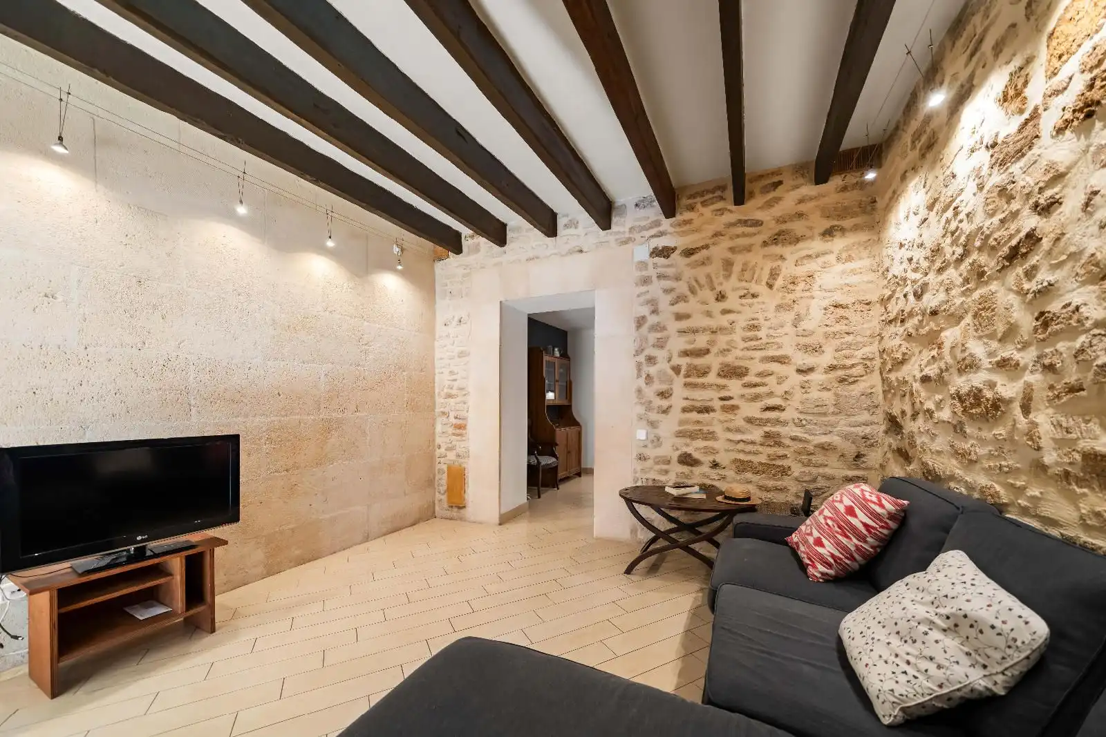 Living room of Detached homes for sale in Alcúdia  with Heating, Parquet flooring and Terrace