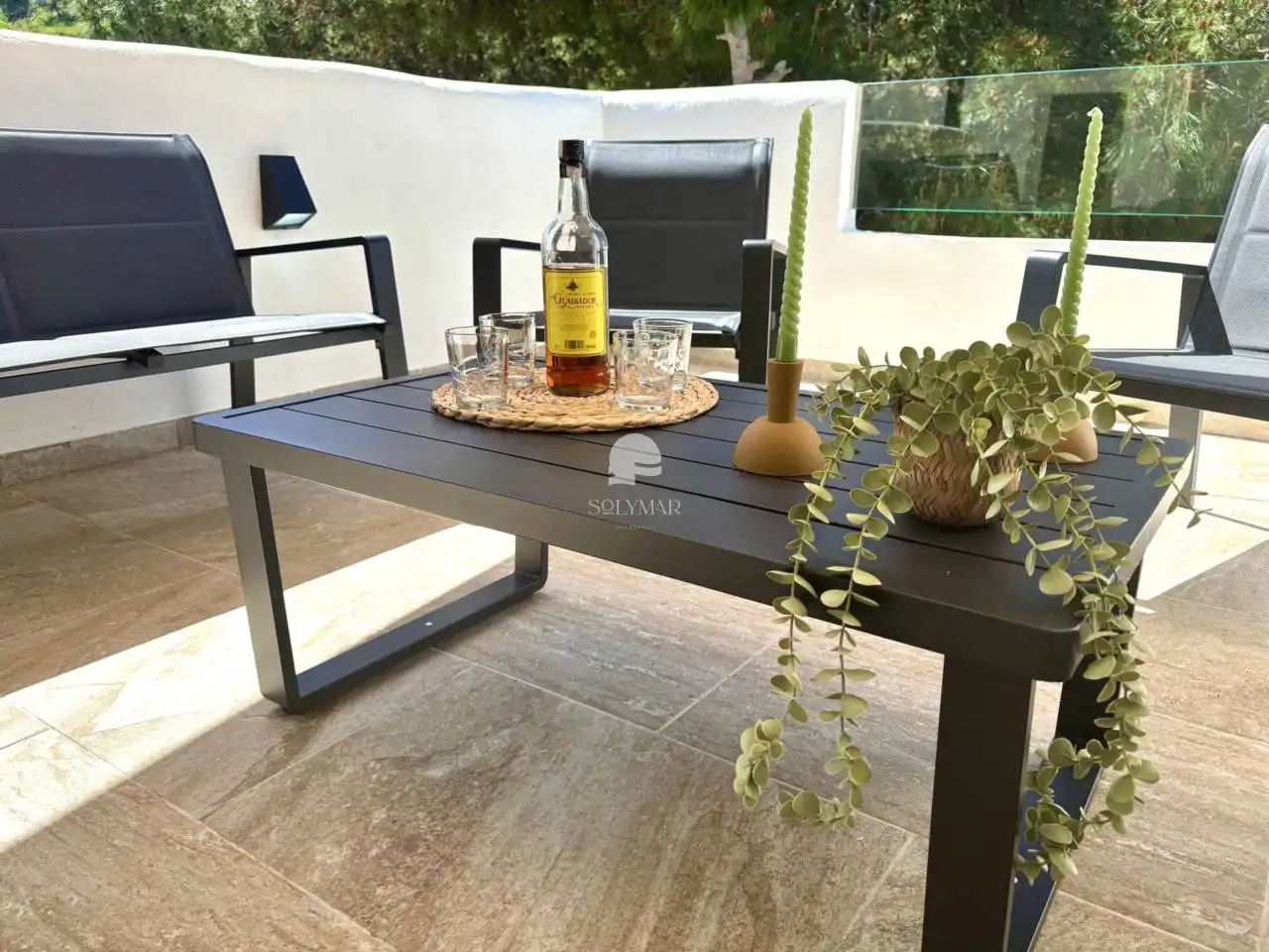Terrasse von Haus oder Chalet zur Miete in Canillas de Aceituno mit Klimaanlage, Privatgarten und Terrasse