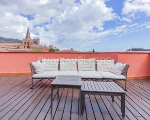 Terrace of Attic to rent in  Barcelona Capital  with Heating, Parquet flooring and Terrace