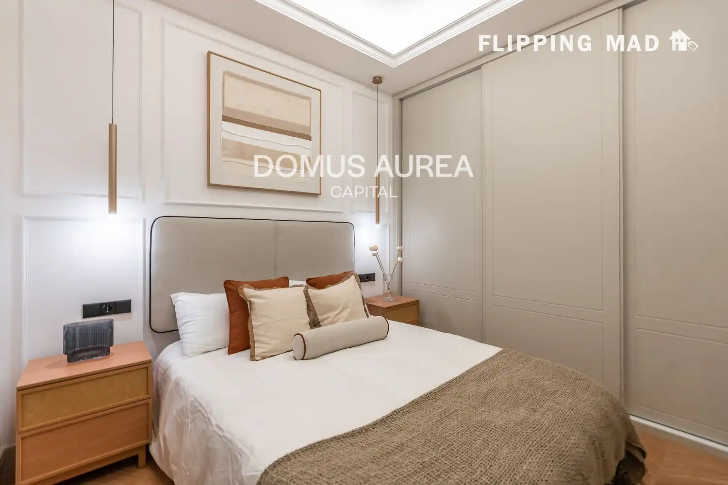 Schlafzimmer von Wohnung zum Verkauf in Madrid mit Klimaanlage, Heizung und Parkett
