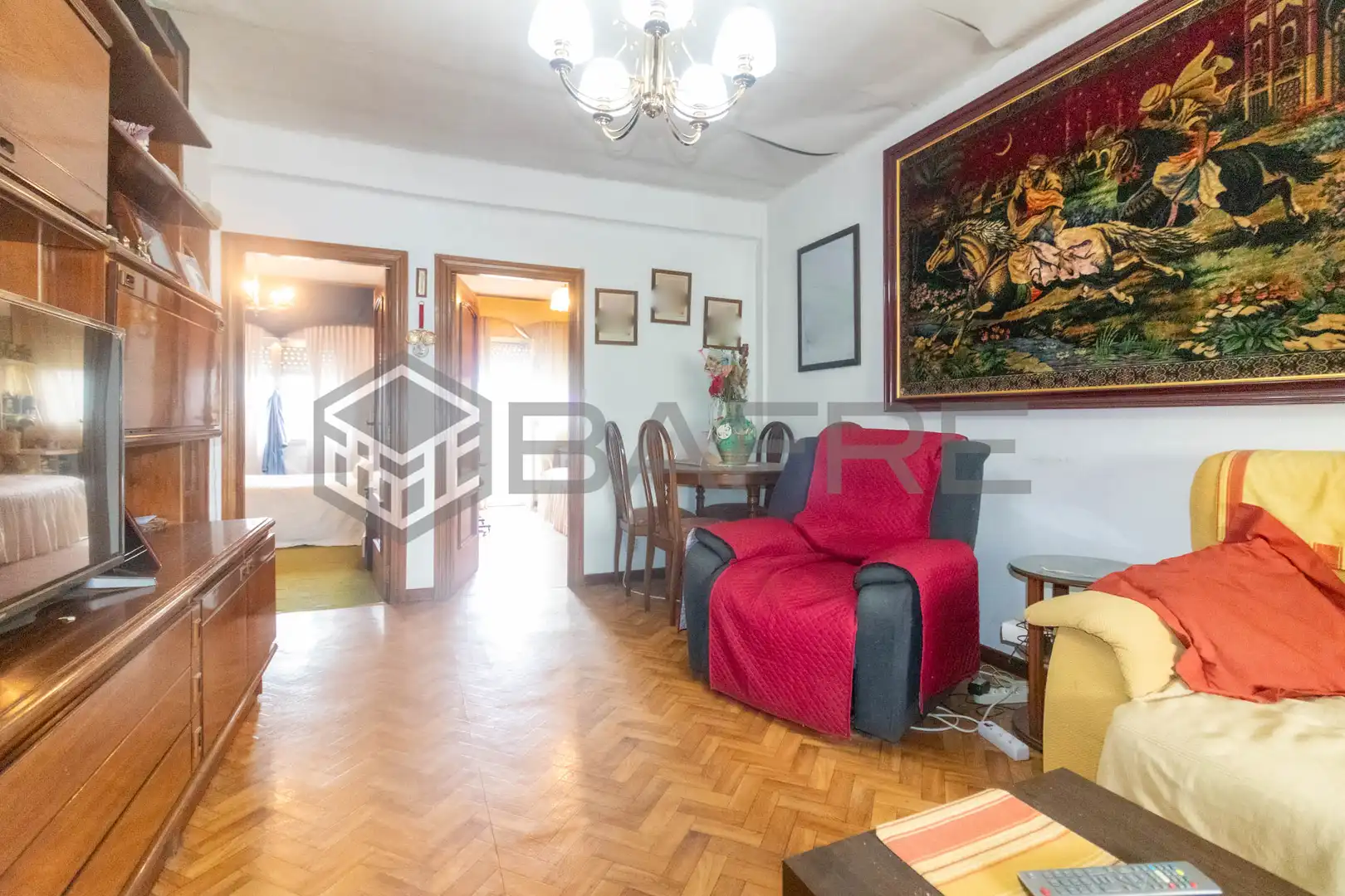 Sala de estar de Piso en venta en Madrid con Aire acondicionado y Balcón