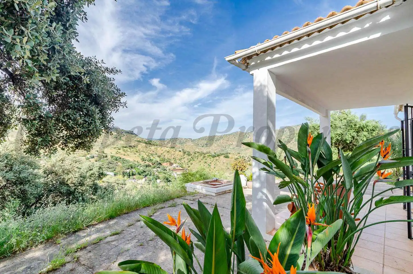 Terraza de Finca rústica en venta en Málaga con Aire acondicionado, Jardín privado y Terraza