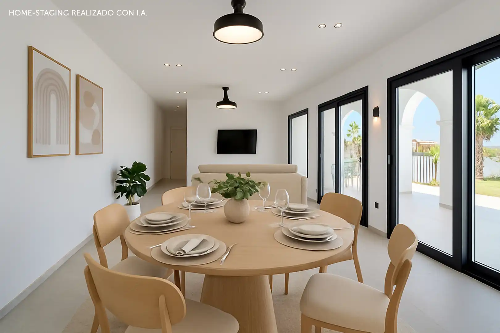 Esszimmer von Haus oder Chalet zum Verkauf in Mijas mit Heizung, Privatgarten und Terrasse