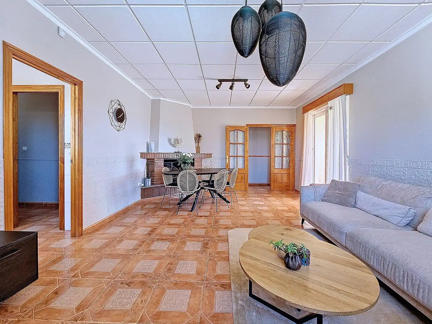 Sala d'estar de Casa o xalet en venda en Caudete amb Terrassa