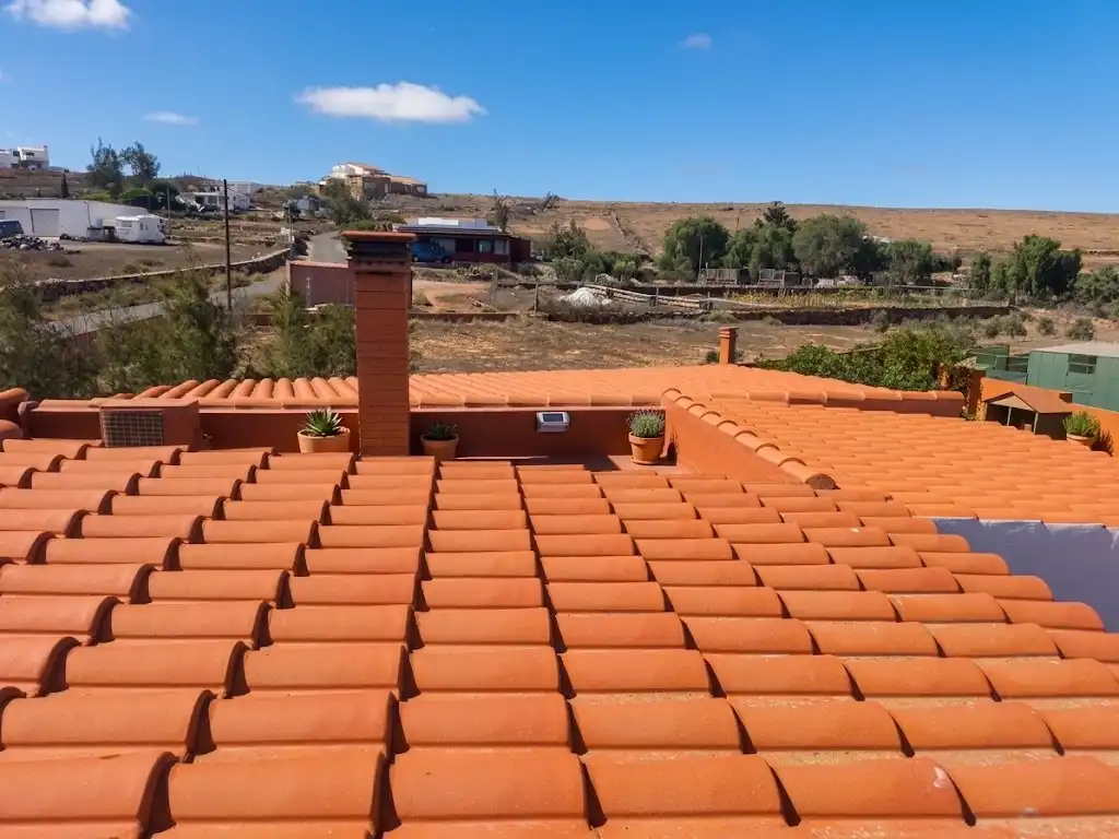 Terrassa de Casa o xalet en venda en La Oliva amb Jardí privat, Terrassa i Moblat