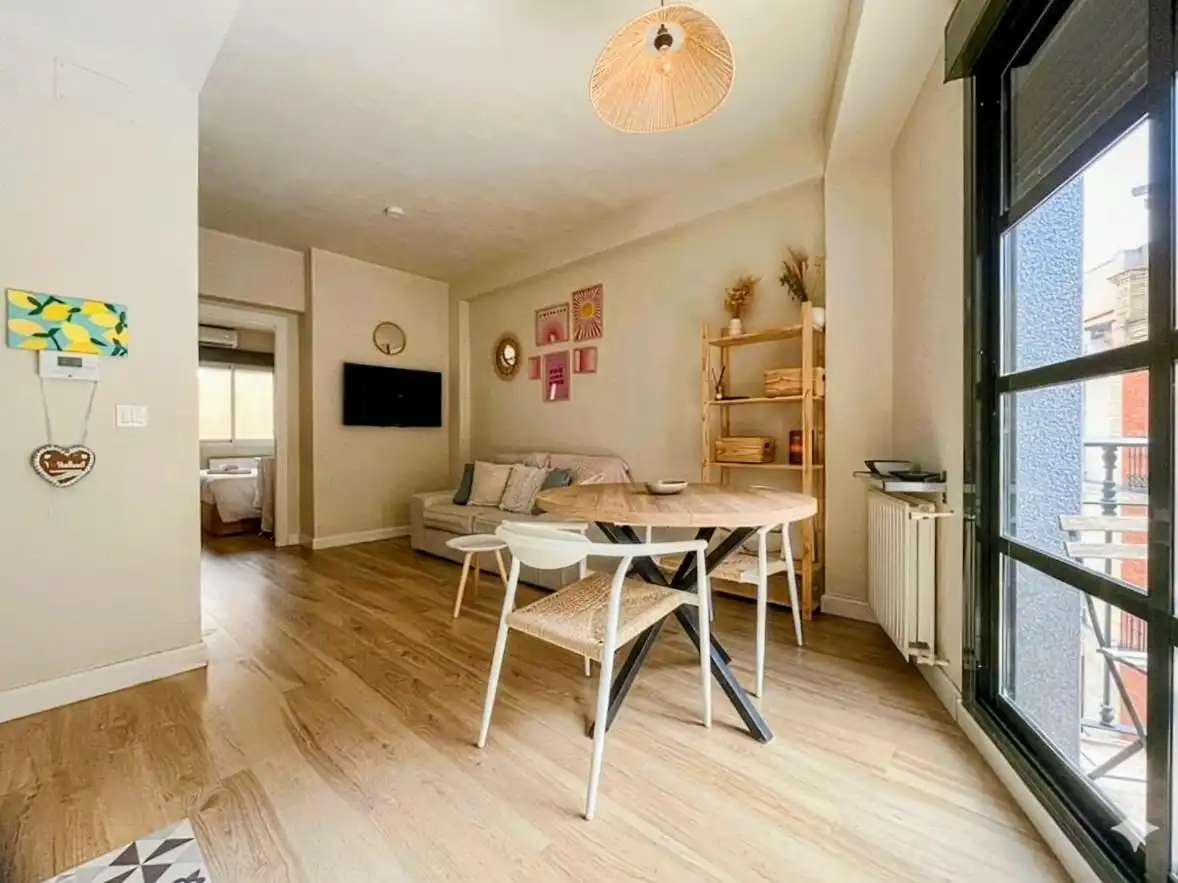 Sala de estar de Piso de alquiler en Madrid con Calefacción, Amueblado y Balcón