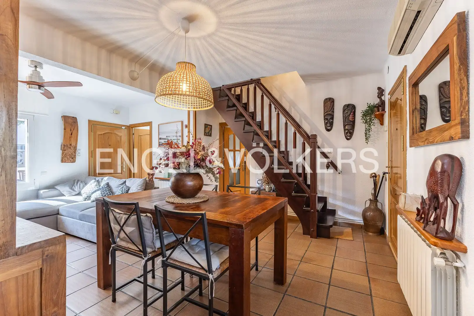 Dining room of Houses for sale in Sant Cugat del Vallès  with Air Conditioner, Heating and Private garden