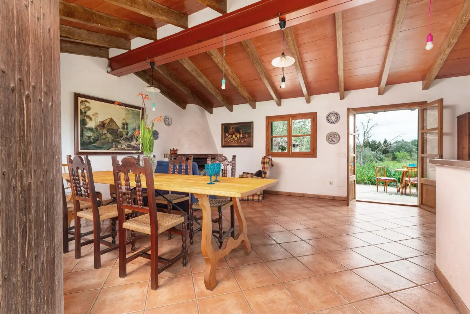 Dining room of Houses for sale in Llucmajor  with Private garden and Storage room