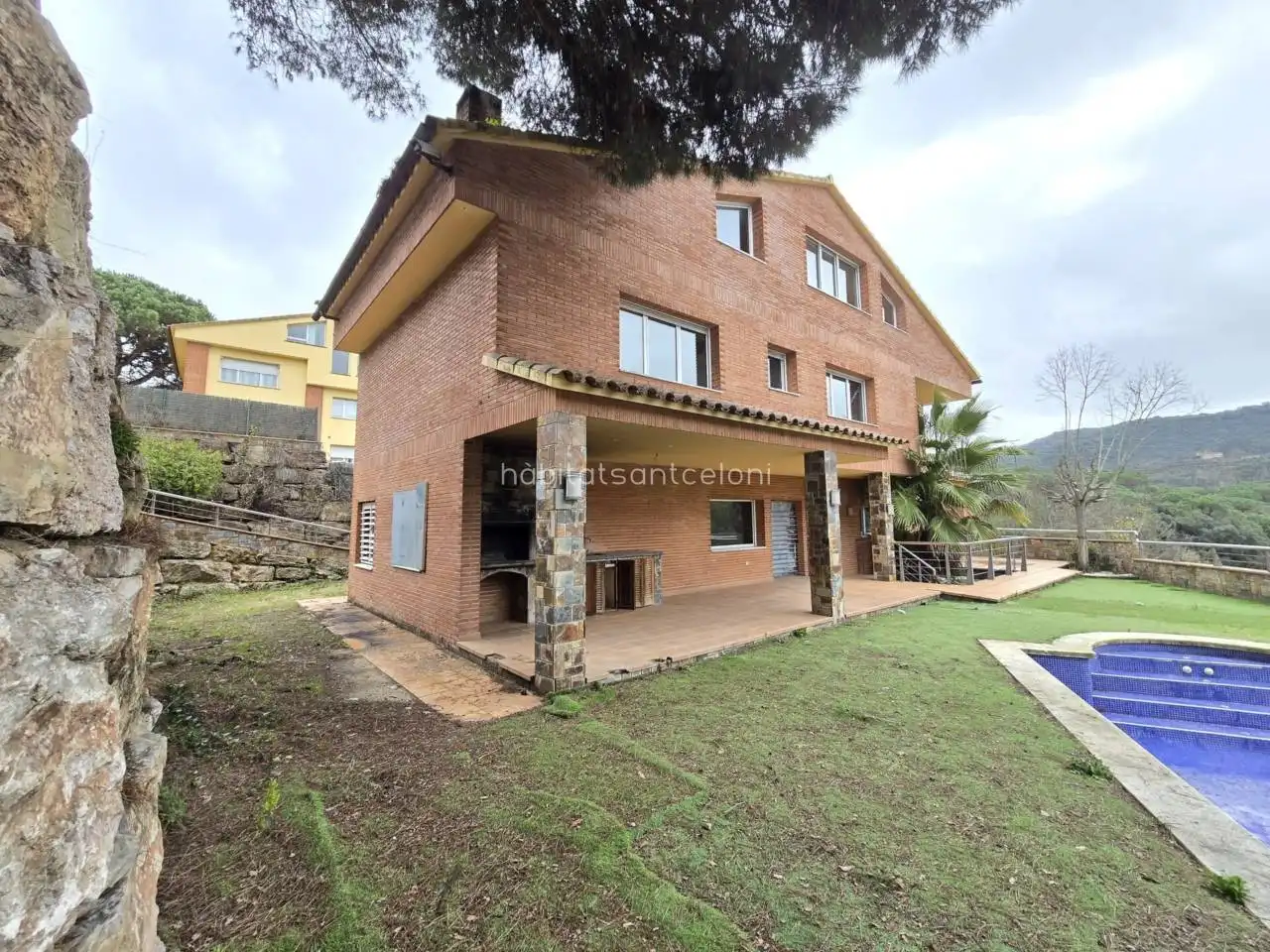 Jardí de Casa o xalet en venda en Vallromanes amb Jardí privat, Terrassa i Piscina